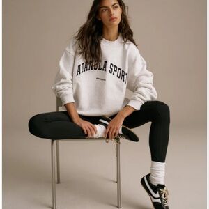 Adanola Sport Oversized Sweatshirt - Light Grey Melange